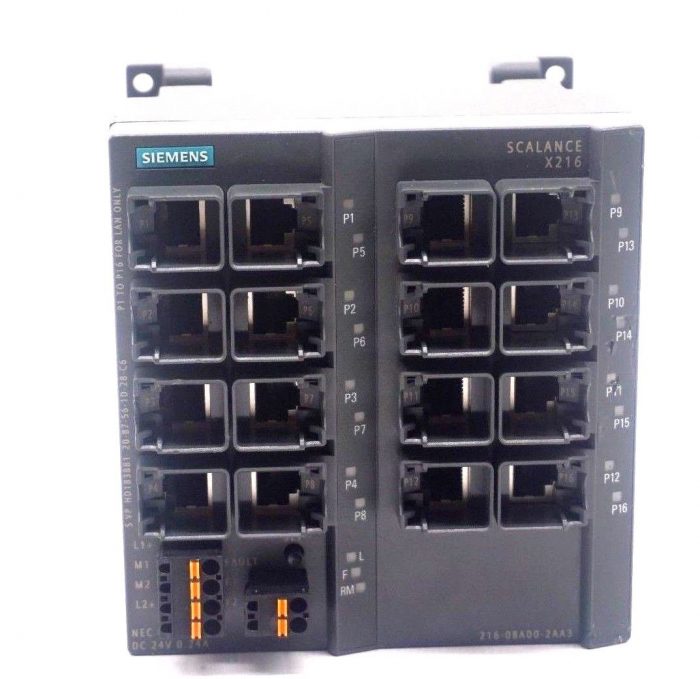 USED SIEMENS 6GK5-216-0BA00-2AA3 ETHERNET SWITCH SCALANCE 6GK52160BA002AA3 - Image 4