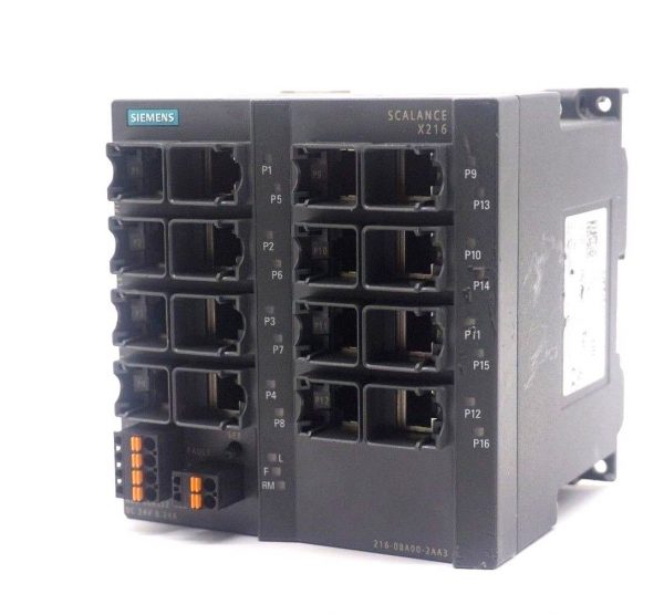 USED SIEMENS 6GK5-216-0BA00-2AA3 ETHERNET SWITCH SCALANCE 6GK52160BA002AA3