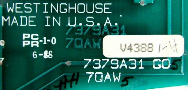 USED WESTINGHOUSE 7379A31G05 ANALOG INPUT BOARD 7QAW5 - Image 4