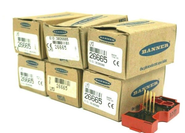 6 NEW BANNER ENGINEERING 26665 LOGIC MODULE LM3