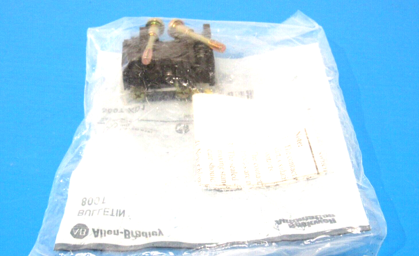 LOT OF 3 NEW ALLEN BRADLEY 800T-XD1 CONTACT BLOCKS SER.D 800TXD1 - Image 3