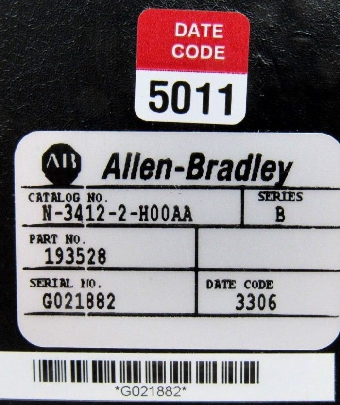 NEW ALLEN BRADLEY N-3412-2-H00AA SERVO MOTOR SER B 193528 N34122H00AA - Image 5