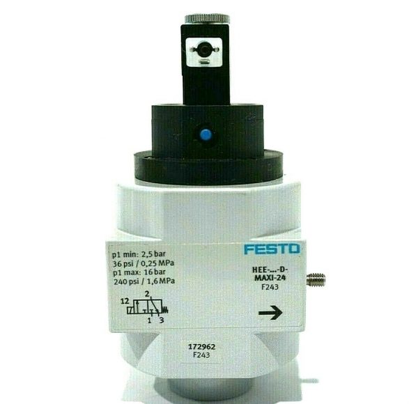 NEW FESTO HEE-D-MAXI-24 ON/OFF VALVE 172962 HEEDMAXI24 - Image 3
