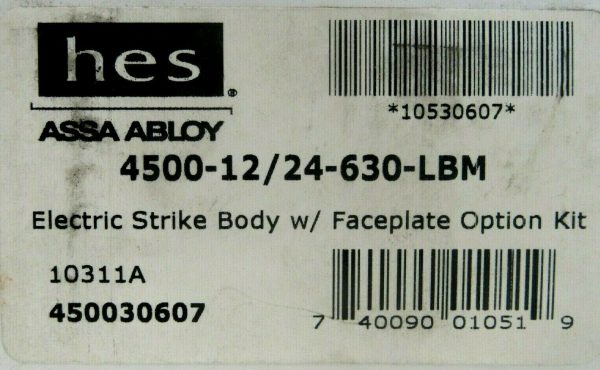 NEW HES 4500-12/24-630-LBM ELECTRIC STRIKE 45001224630LBM - Image 4