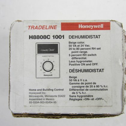 NEW HONEYWELL H8808C-1001 DEHUMIDISTAT H8808C1001