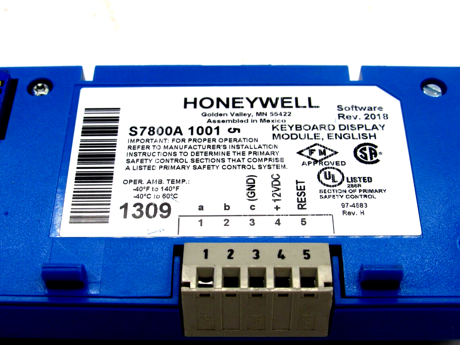 NEW HONEYWELL S7800A1001 KEYBOARD DISPLAY MODULE - Image 3