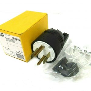 NEW HUBBELL HBL9431C STRAIGHT BODY PLUG 3 POLE 4 WIRE 30A 125/250V
