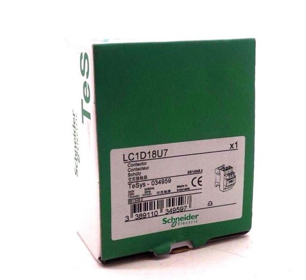 NEW SCHNEIDER ELECTRIC LC1D18-U7 CONTACTOR LC1D18U7