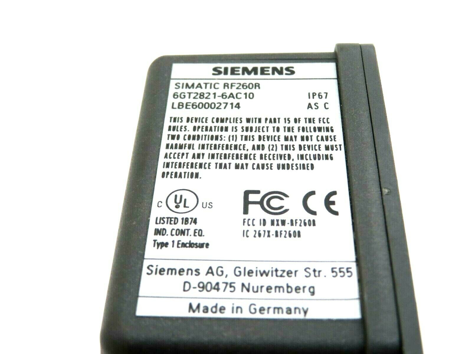 NEW SIEMENS 6GT2821-6AC10 SIMATIC READER RF260R 6GT28216AC10 - Image 4