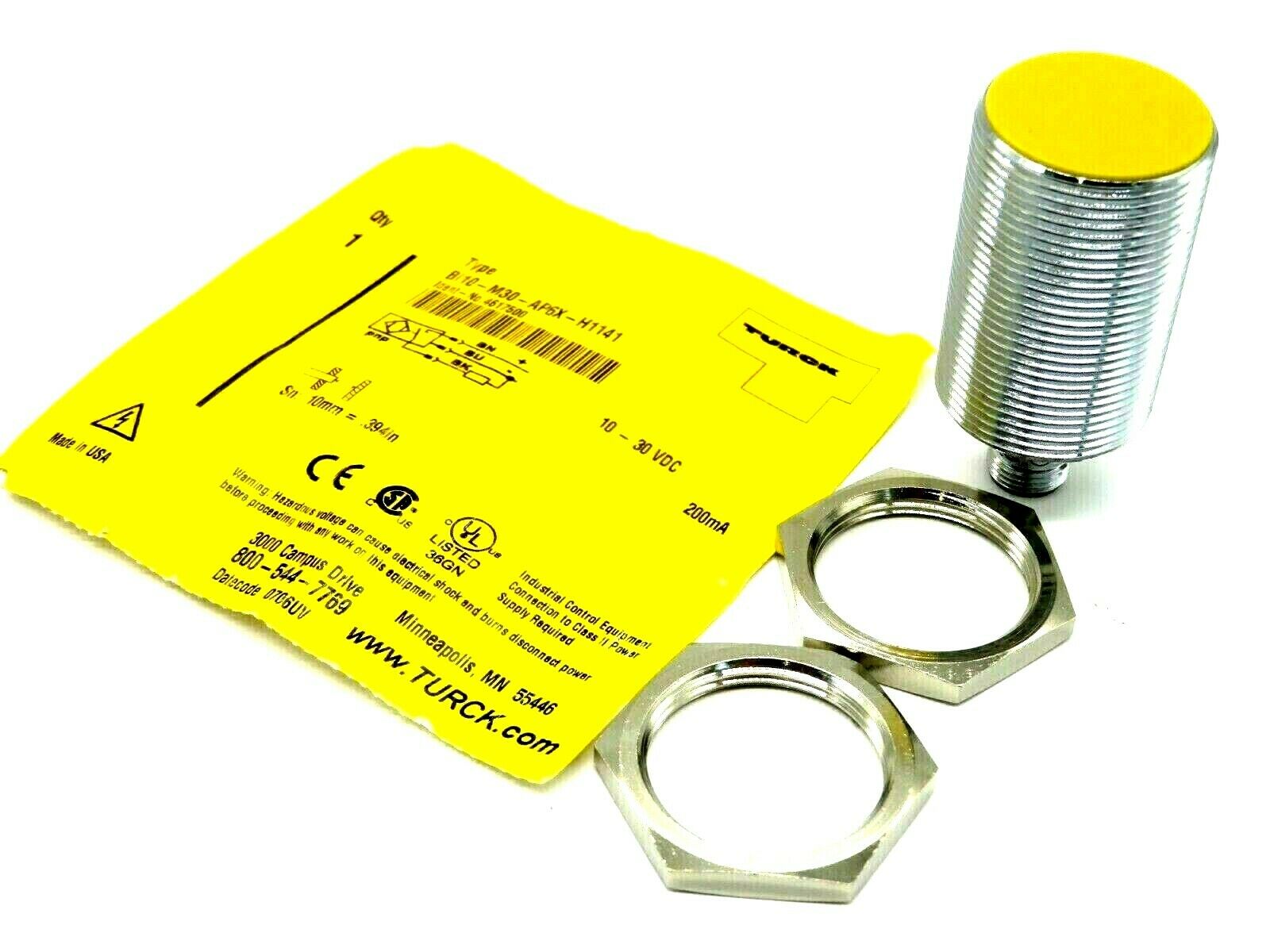 NEW TURCK BI10-M30-AP6X-H1141 SENSOR 4617500 BI10M30AP6XH1141