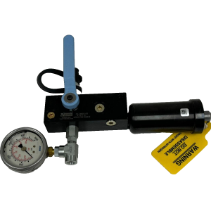 NEW VEKTEK 56-0002-01 MANUAL SHUTOFF VALVE DECOUPLER W/ 10-1016-01 ACCUMULATOR