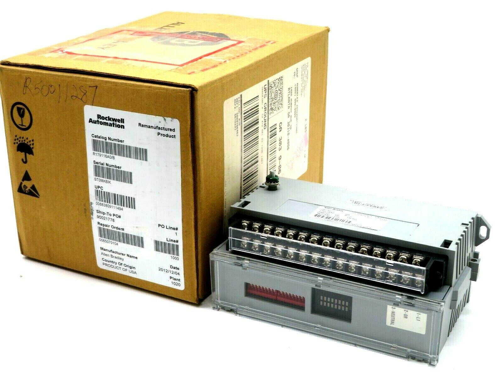 REPAIRED ALLEN BRADLEY 1791-16A0 BLOCK I/O INPUT MODULE 179116A0