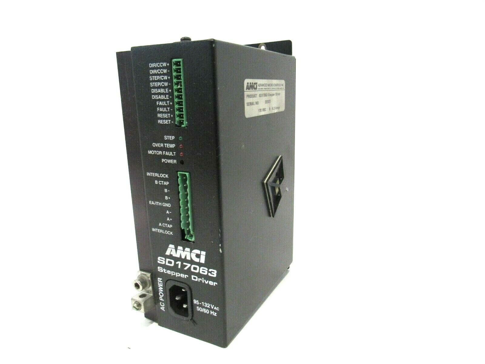 USED ADVANCED MICRO CONTROLS INC. SD17063 STEPPER DRIVE – SB Industrial  Supply, Inc.