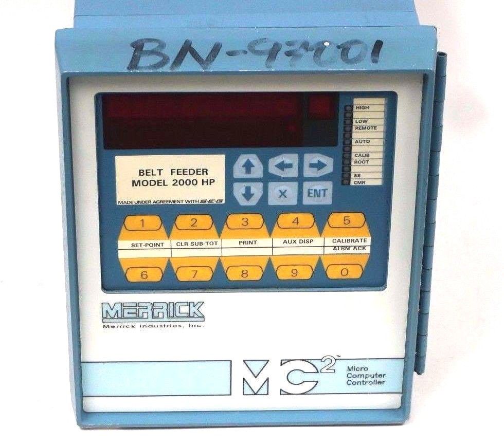 Merrick Controller USED MERRICK INDUSTRIES MODEL: 2000-HP BELT FEEDER MC2 CONTROLLER ...