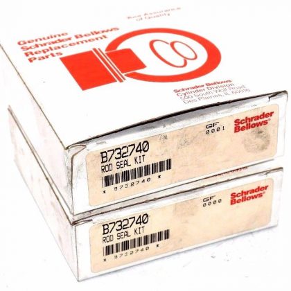 2 NEW SCHRADER BELLOWS B732740 ROD SEAL KITS