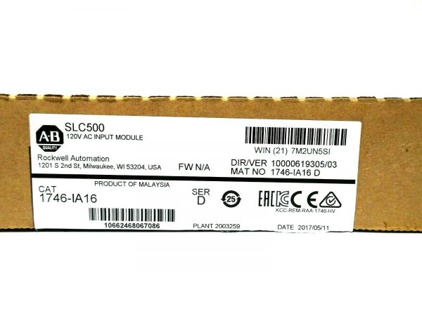 NEW ALLEN BRADLEY 1746-IA16 INPUT MODULE SER.D 1746IA16 - Image 4