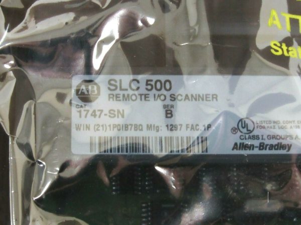 NEW ALLEN BRADLEY 1747-SN SER. B SLC 500 REMOTE I/O SCANNER 1747SN - Image 4