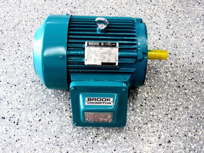 NEW BROOK CROMPTON NE2N003-5C AC INDUCTION MOTOR 182TC 3HP NE2N0035C 3535 RPM - Image 3