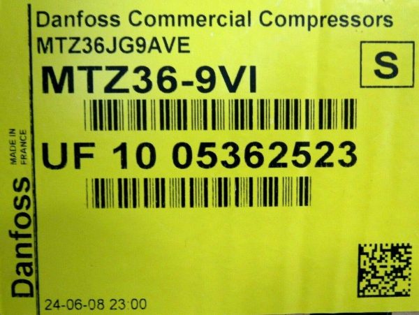 NEW DANFOSS MTZ36-9VI RECIPROCATING COMPRESSOR MTZ36JG9AVE MTZ369VI - Image 5
