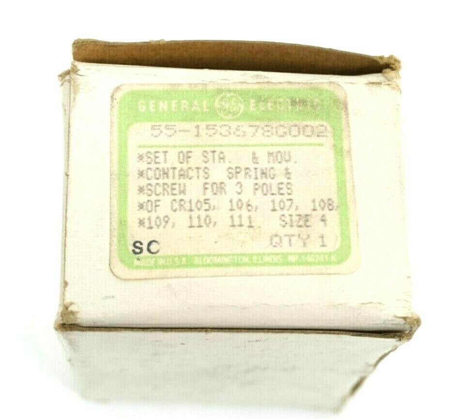 NEW GENERAL ELECTRIC 55-153678G002 CONTACT KIT 55153678G002 3 POLE SIZE ...