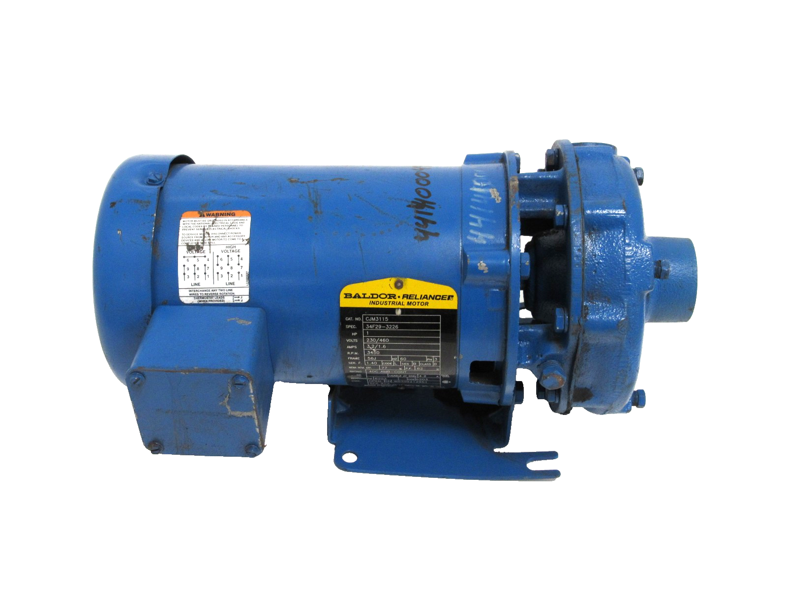 NEW GOULDS 1BF21034 PUMP 1HP 1 x 1-1/4-5 230/460V 3642 - Image 3
