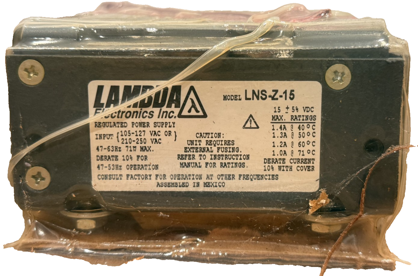 NEW LAMBDA LNSZ-15 REGULATED POWER SUPPLY LNSZ15 - Image 6