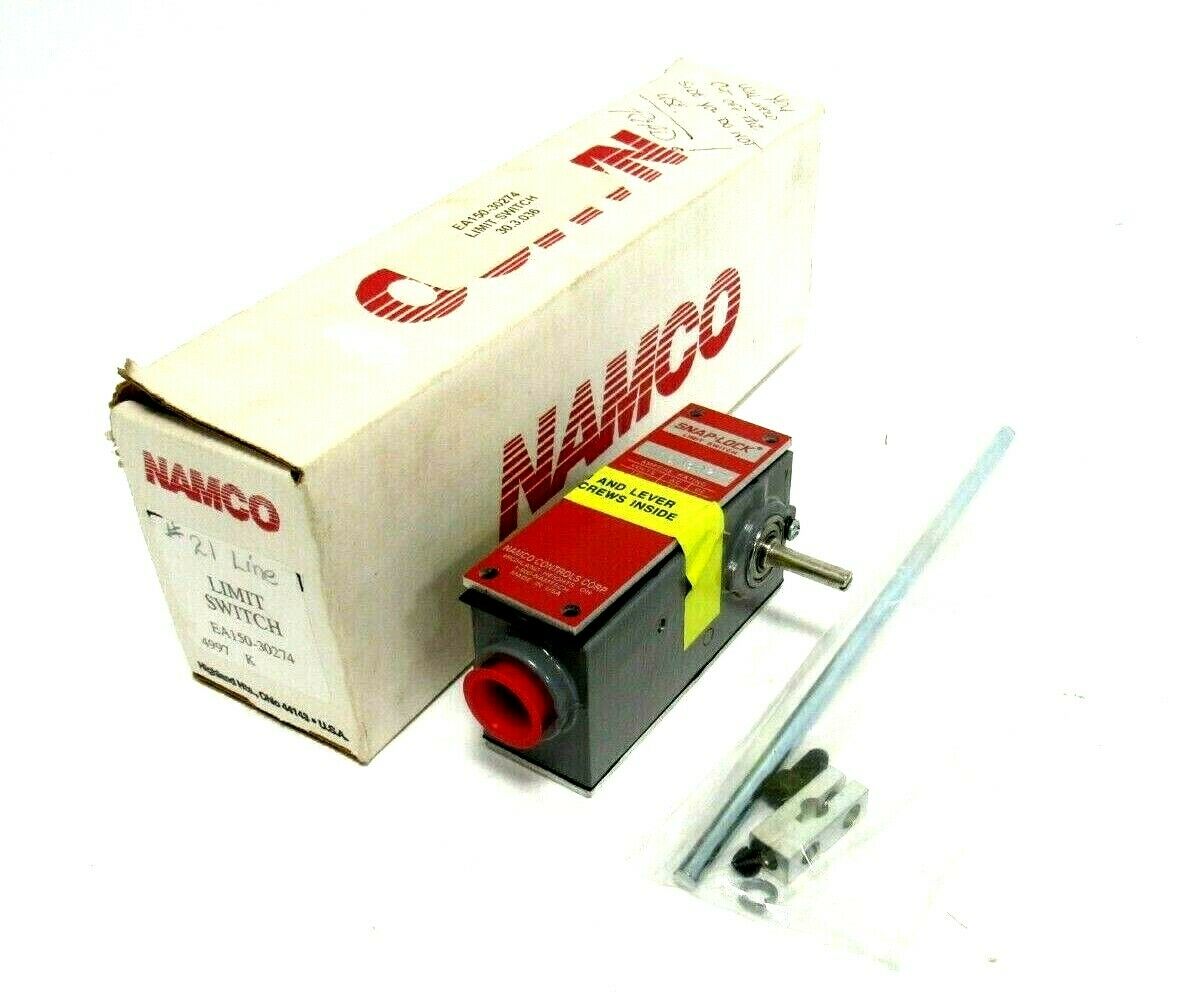 NAMCO EA150-30274 High Sensitivity Rotary Limit Switch with Double Ended Shaft part # EA150-30274 Snap-Lock technology for heavy duty & rugged applications