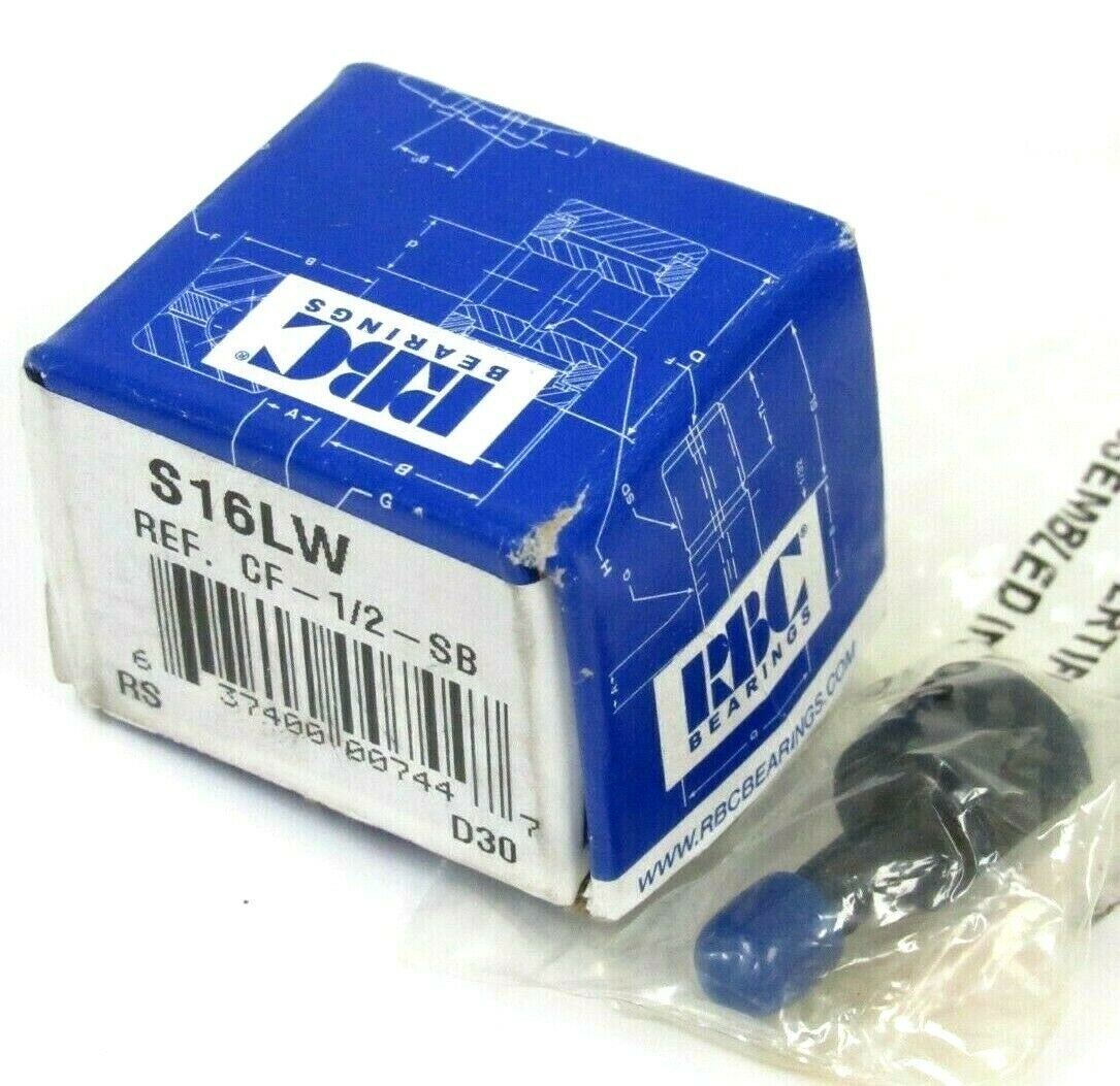 Roulement Suiveur (cam Follower) RBC S16LW Enduro - Axe 1/2 Pouce Avec écrou - Modèle CF.50SB