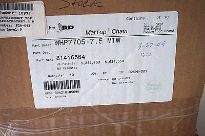 NEW REXNORD WHP7705-7.5 MTW MAT TOP CHAIN 81416564 WHP770575 - Image 3