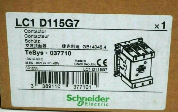NEW SCHNEIDER ELECTRIC LC1-D115G7 CONTACTOR LC1D115G7 - Image 4