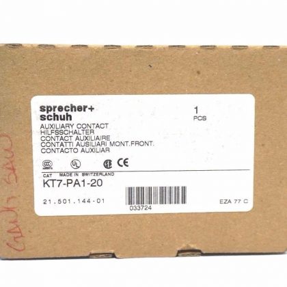 NEW SPRECHER & SCHUH KT7-PA1-20 AUXILIARY CONTACT KT7PA120
