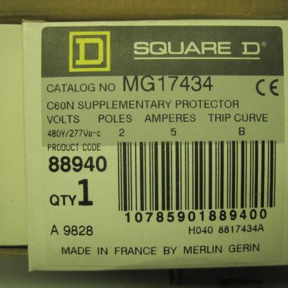 NEW SQUARE D MG 17434 CIRCUIT BREAKER MG17434