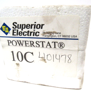 NEW SUPERIOR ELECTRIC TYPE 10C VARIABLE TRANSFORMER