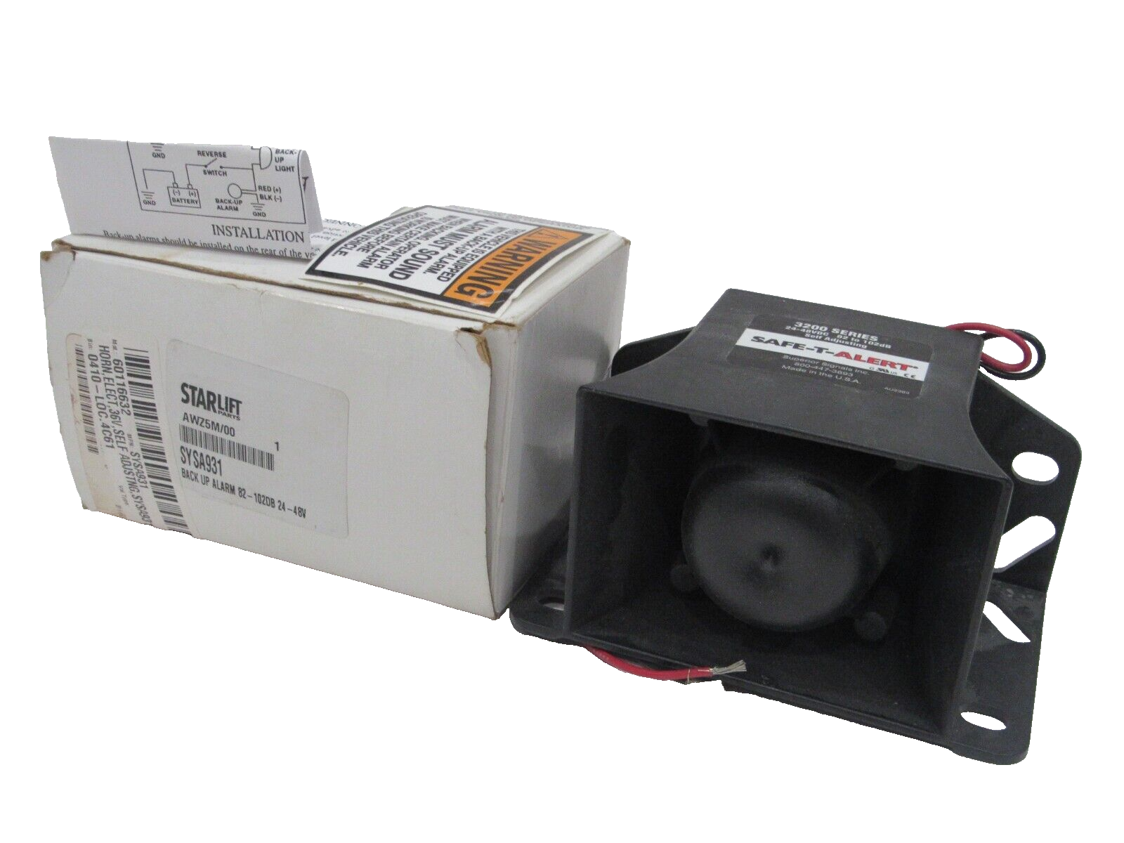 NEW SUPERIOR SIGNALS STA32264AEW BACK UP ALARM