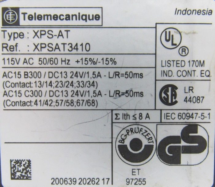 NEW TELEMECANIQUE XPS-AT3410 SAFETY RELAY XPS-AT XPSAT3410 - Image 4