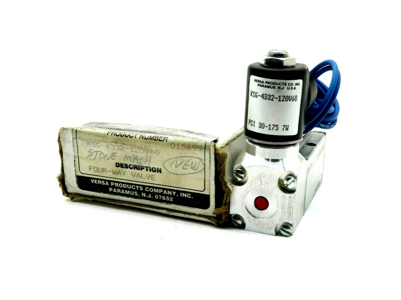 NEW VERSA VALVES KSG4332120V60 SOLENOID VALVE KSG4332120V60 SB