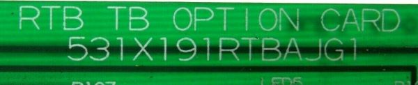 USED GENERAL ELECTRIC 531X191RTBAJG1 RTB TB OPTION CARD - Image 4