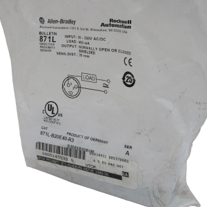 ALLEN BRADLEY 871L-B20E40-R3 PROXIMITY SWITCH 871LB20E40R3 NEW, SURPLUS