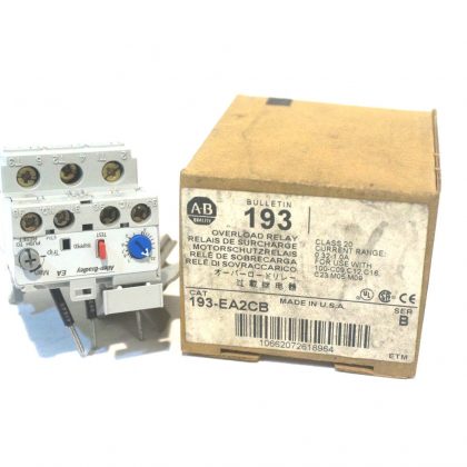 NEW ALLEN BRADLEY 193-EA2CB OVERLOAD RELAY SER.B 193EA2CB
