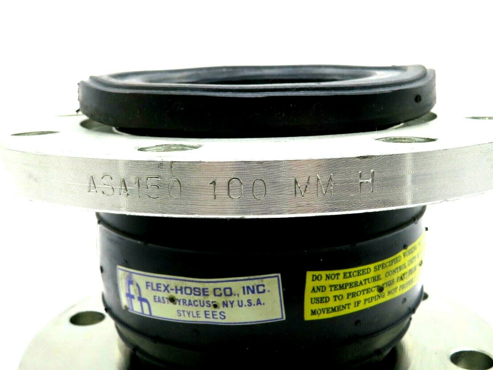 NEW FLEXHOSE CO. ASA150 FLEXZORBER EXPANSION JOINT STYLE EES 4" X 6