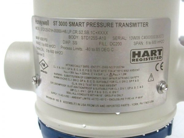 NEW HONEYWELL ST 3000 STD125-E1H-00000-H6 SMART PRESSURE TRANSMITTER ST3000 - Image 7