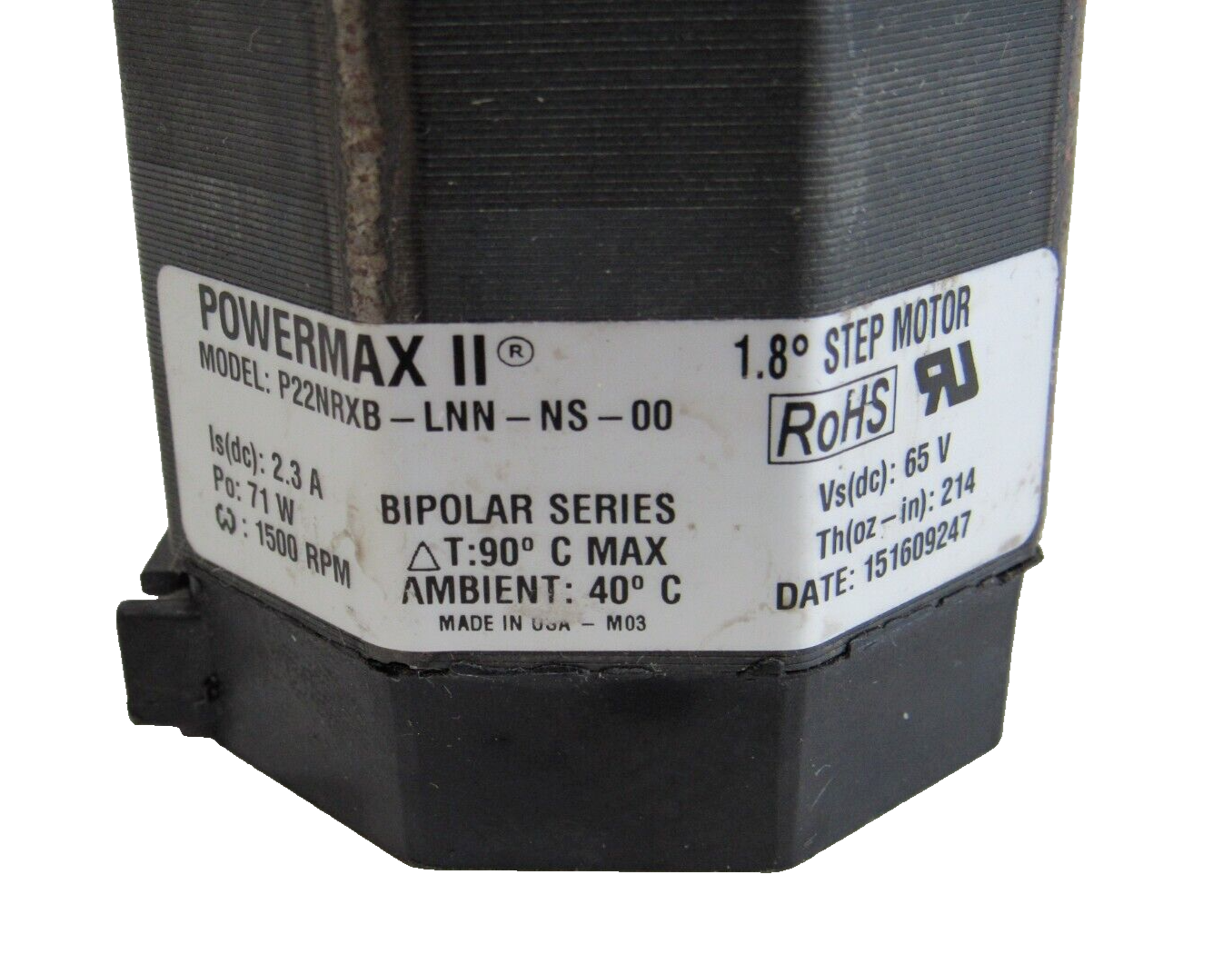 NEW KOLLMORGEN P22NRXB-LNN-NS-00 1.8 POWERMAX STEP MOTOR