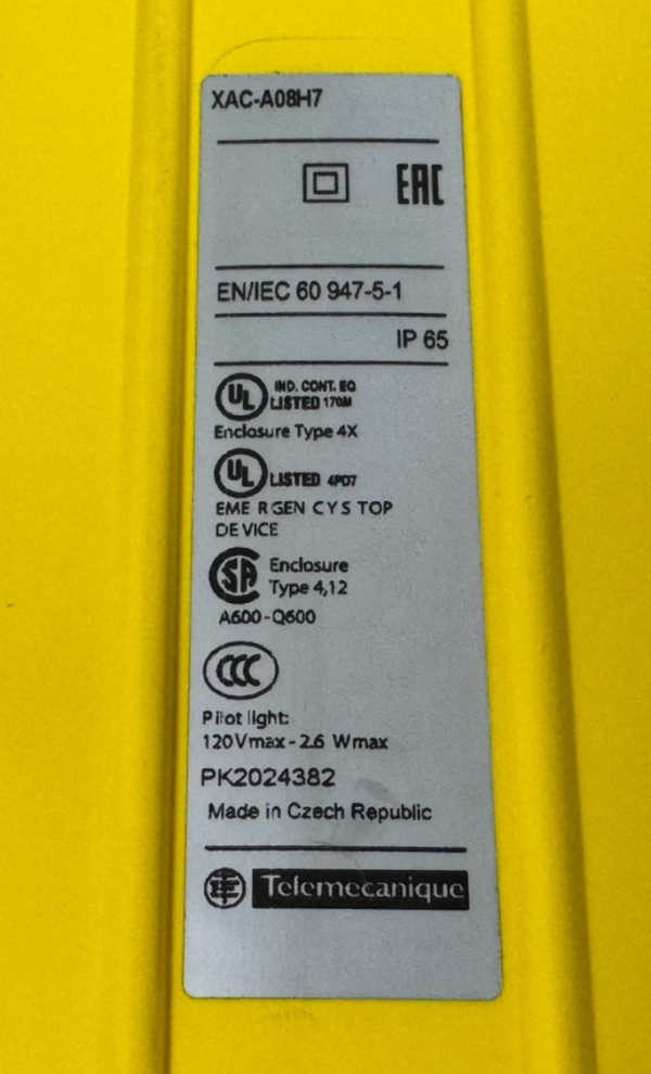 Xaca Em Button NEW SCHNEIDER ELECTRIC XAC-A08H7 PUSHBUTTON PENDANT 8-BUTTON XACA08H7 ...