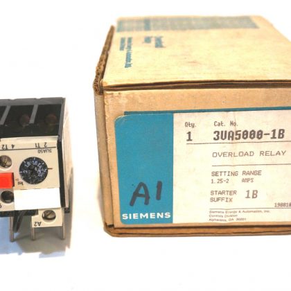 NEW SIEMENS 3UA5000-1B RELAY 3UA50001B