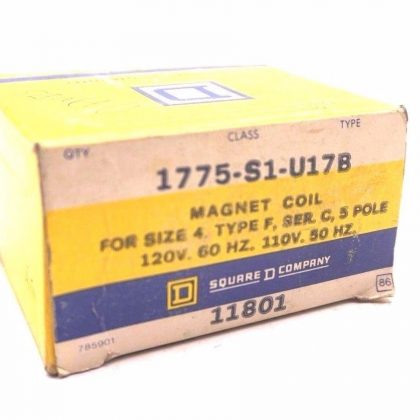 NEW SQUARE D 1775-S1-U17B MAGNET COIL 1775S1U17B