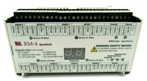 NEW STI 43860-0010 QUADSAFE RM-4 CONTROLLER 438600010 - Image 3