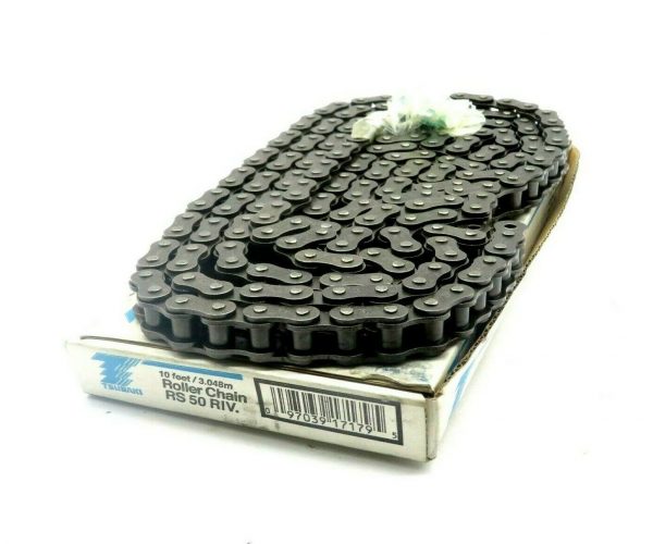 NEW TSUBAKI RS50-RIV ROLLER CHAIN 10FT/3.048M RS50RIV