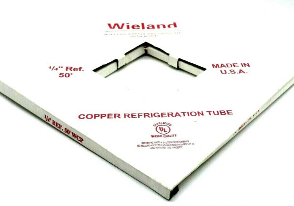 NEW WIELAND COPPER PRODUCTS 1/4" X REF. 50' WCP REFRIGERATION TUBING