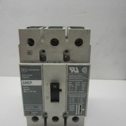 USED Cutler Hammer GMCP Motor Circuit Protector