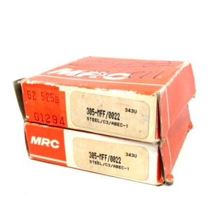 LOT OF 2 NEW MRC 305-MFF/0022 BALL BEARINGS 305MFF0022